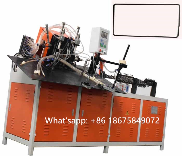 Cnc 2d square stainless steel metal iron wire bending and butt welding machine Z045