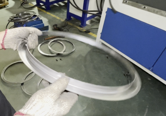 Automatic Hydraulic Flat Wire Ring Making Machine For Custom Manufacturing YN212