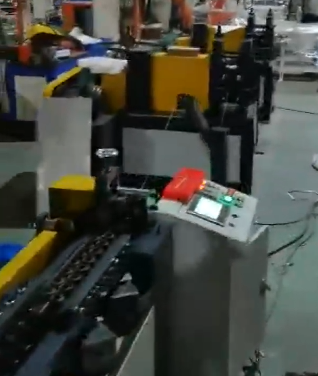 Manufacturing 2D Pressing Round Wire Into Flat Wire + Flat Wire Straightening and Cutting Machine YN247